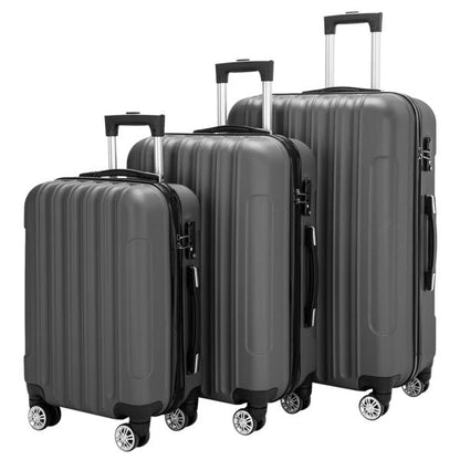 3-in-1 Multifunctional Large Capacity Traveling Storage Suitcase Luggage Set Dark Gray New Era Fashion LLc