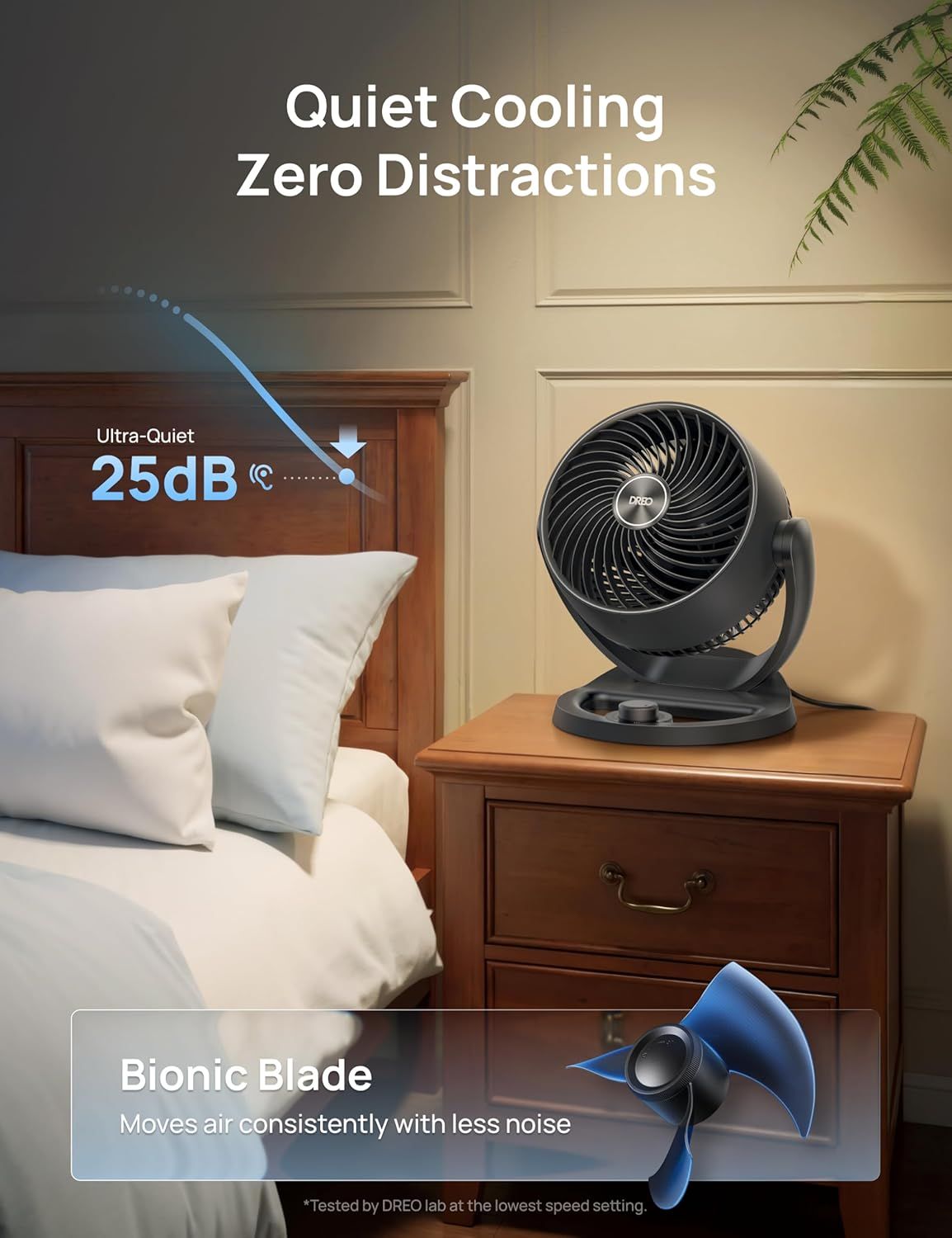Fan for Bedroom, 12 Inches, 70ft Powerful Airflow, 25db Quiet Table Air Circulator Fans for Whole Room, 120° Adjustable Tilt, 3 Speeds, Desktop Fan for Home, Office, Kitchen New Era Fashion LLc
