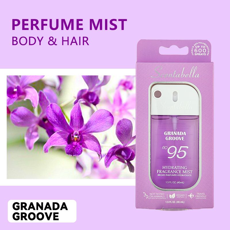 4 Scents Travel-Size Body & Hair Fragrance Mist (1.5 fl oz) - Long-Lasting Fruity & Floral Fragrance for Women, Dates & Gifts New Era Fashion LLc