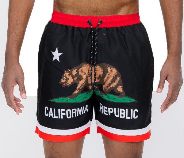 California CA Bear Swim Trunks Board Shorts New Era Fashion LLc