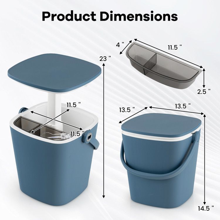 3-in-1 Portable Cooler Bar Table with Bottle Opener and Lift Top Lid for Camping Poolside New Era Fashion LLc