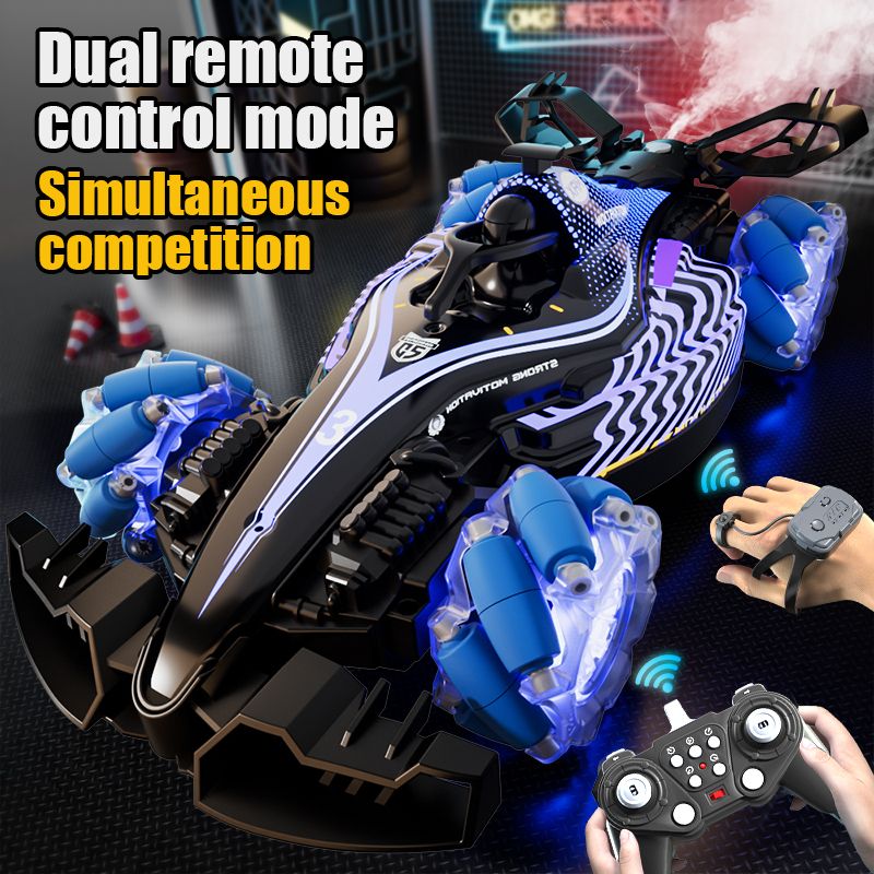 Remote control toy car F1 racing style, with music and light, the tail can be spray. New Era Fashion LLc