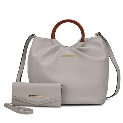 MKF Collection Leilani Vegan Leather Tote Bag with Wallet by Mia k New Era Fashion LLc