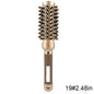 Round Brush For Blow Drying; Nano Thermal Ceramic & Ionic Tech Hair Brush With Boar Bristles; Professional Round Barrel Brush For Styling; Curling And Straightening New Era Fashion LLc