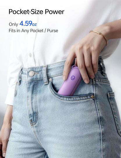 Handheld Travel Fan, Upgraded Mini Portable Fan with Up to 24 Working Hours for Long-term Outdoor Cooling, Combines Power Bank and Flashlight, Used for Summer, Cruise, Concert New Era Fashion LLc