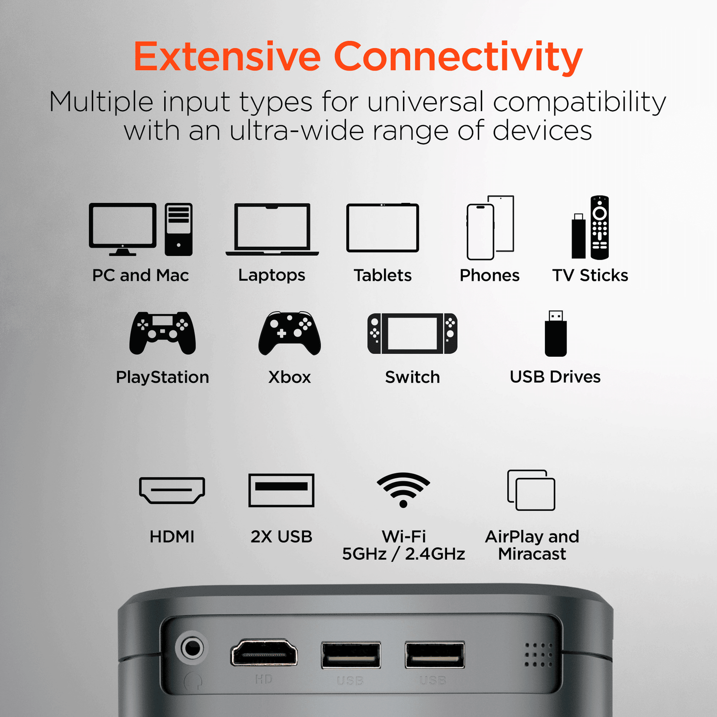 HyperGear CineMini Portable Mini Projector New Era Fashion LLc