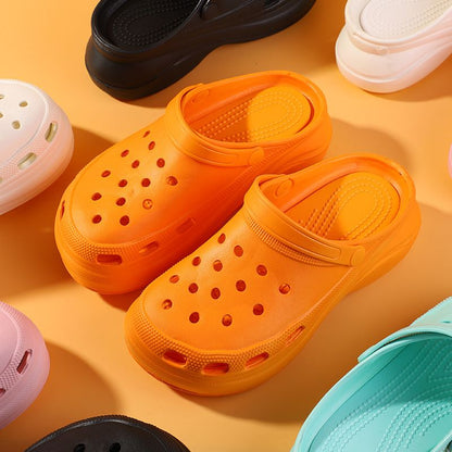 Beach summer thick soled hole shoes Baotou sandals Women's outdoor slope heel with accessories Garden shoes wholesale New Era Fashion LLc