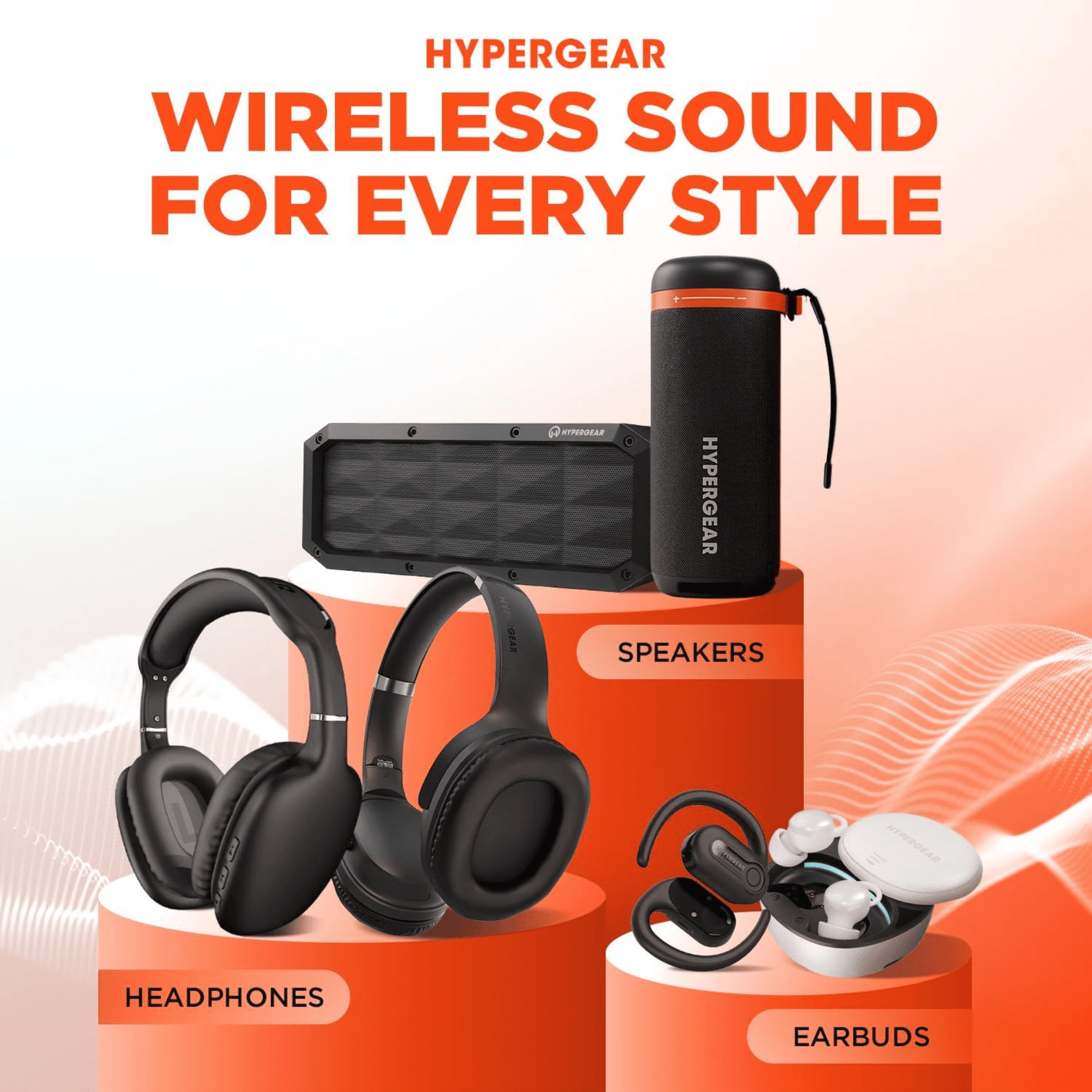 HyperGear Beast XL Water-Resistant Wireless Speaker New Era Fashion LLc