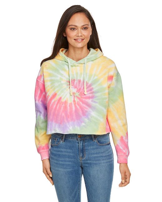 Ladies' Cropped Hooded Sweatshirt - LAGOON - S New Era Fashion LLc