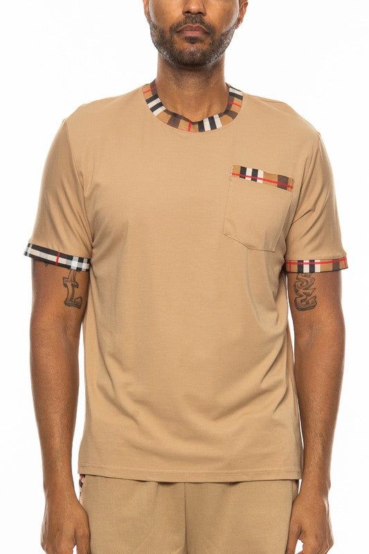 Checkered Short Sleeve Tee New Era Fashion LLc