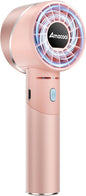 Portable Handheld Turbo Fan, Mothers Day Gifts for Mom Her Women Girl, Cool Metal Body, Rechargeable Battery Personal Fan, Mini Pocket Fans for Camping Outdoor Travel Cruise Makeup Essentials New Era Fashion LLc