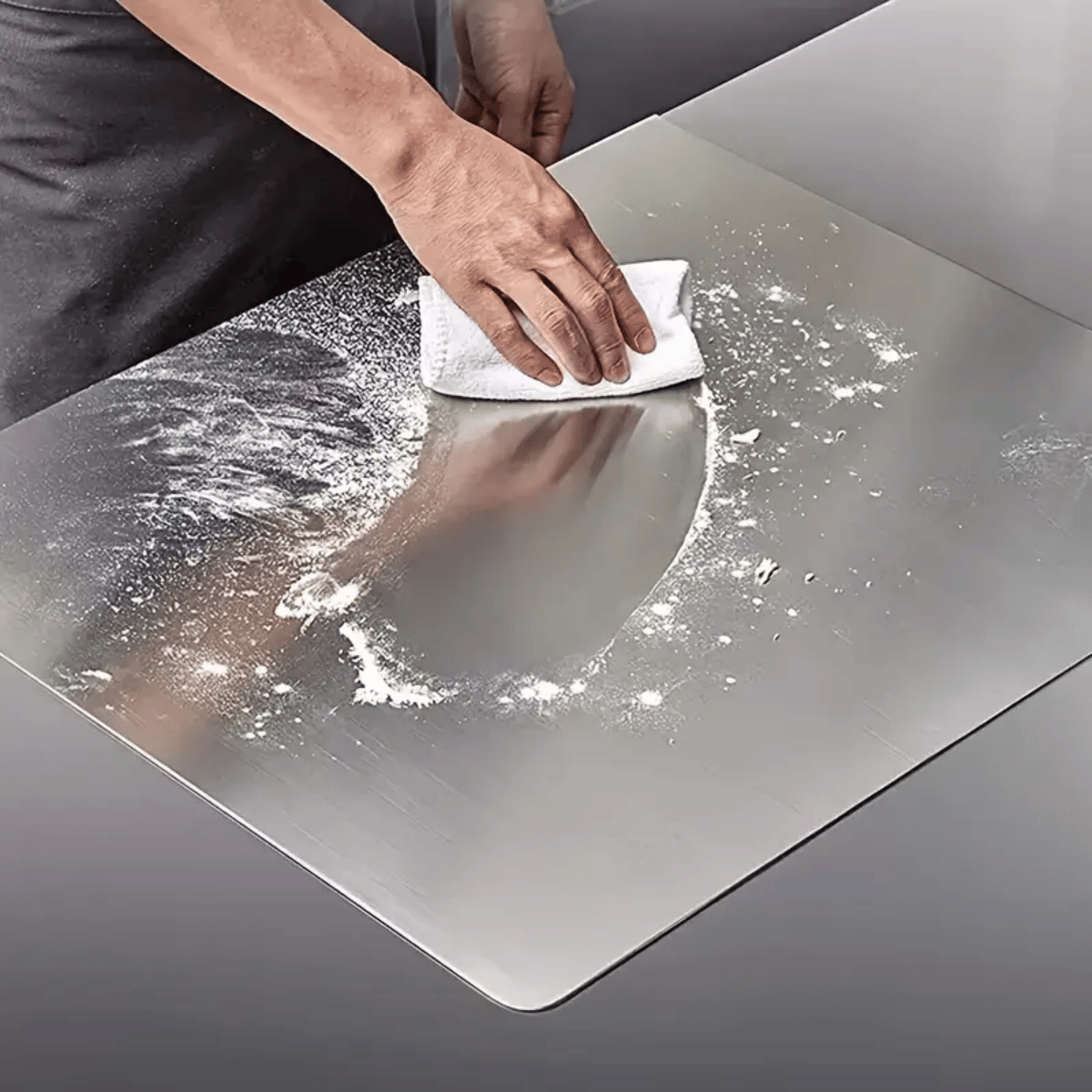 Stainless Steel Cutting Board with Lip for Kitchen Chopping Boards for Countertop Large Metal Cutting Board over Sink Suitable for Meat Fruits Vegetables Bread Noodle and Pizza Bamboo Knives New Era Fashion LLc