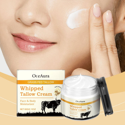 OceAura Beef Tallow and Honey Moisturizing Cream Hydrates and Nourishes, Softens Skin, Suitable for Dry Facial Skin Care and Daily Nourishing New Era Fashion LLc