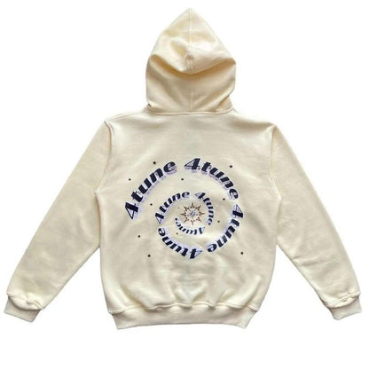 Star Letter Print Hoodie Men Retro Zip Up Long Sleeve Loose Jacket Coats Harajuku Casual Gothic Hooded Sweatshirt Y2K Streetwear New Era Fashion LLc