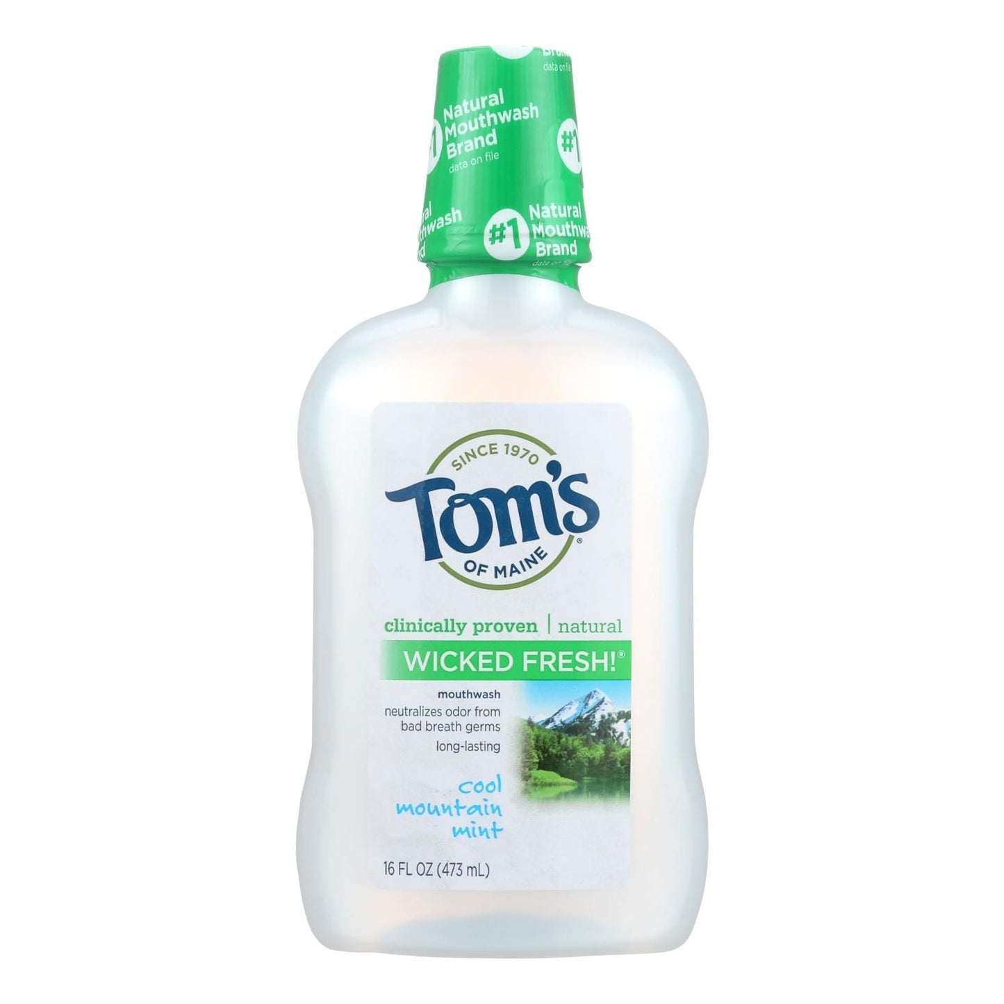 Tom's Of Maine Cool Mountain Mint Mouthwash - 16 Oz New Era Fashion LLc