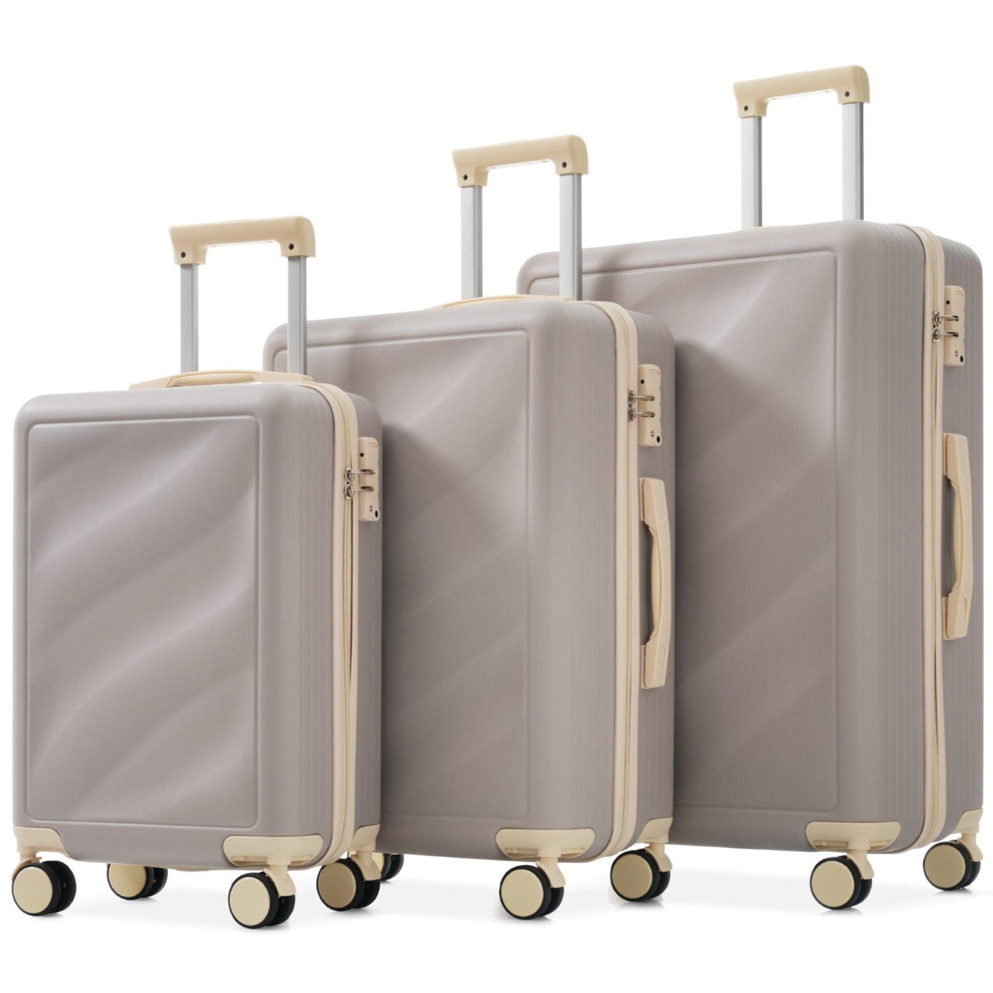 Luggage Set 3 Piece, Lightweight Durable ABS Suitcases with Spinner Wheels and TSA Lock, Carry-on & Checked Travel Luggage (20"/24"/28") New Era Fashion LLc