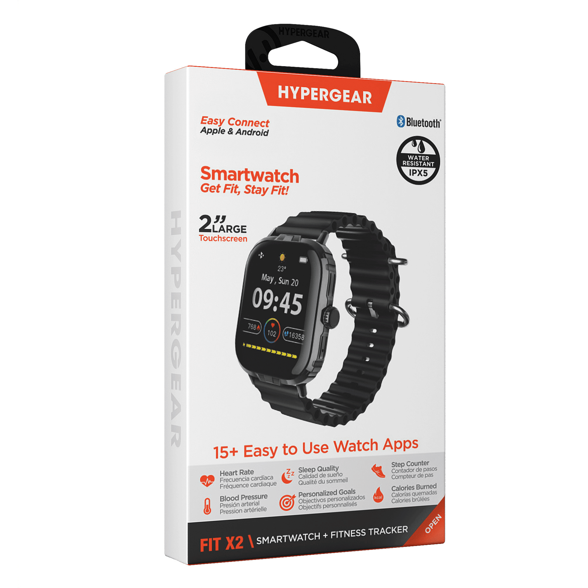 HyperGear FIT X2 Smartwatch and Fitness Tracker New Era Fashion LLc