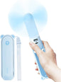 Handheld Fan with 4500 mAh Powerbank Max 37 Hours Runtime, Pocket Portable Battery Operated or USB Powered Folding Personal Fan, 3 Speeds, Gifts for Women Men Kids Gift for Festival New Era Fashion LLc