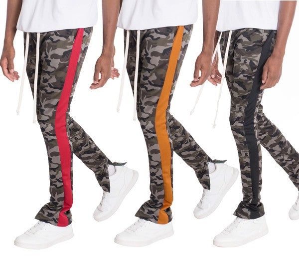 NEUTRAL BLACK CAMO TRACK PANTS New Era Fashion LLc
