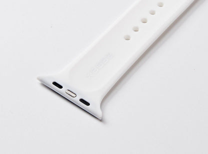 White Silicone Watch Band Made for Apple Watch - Large (42/44/45/49mm) New Era Fashion LLc