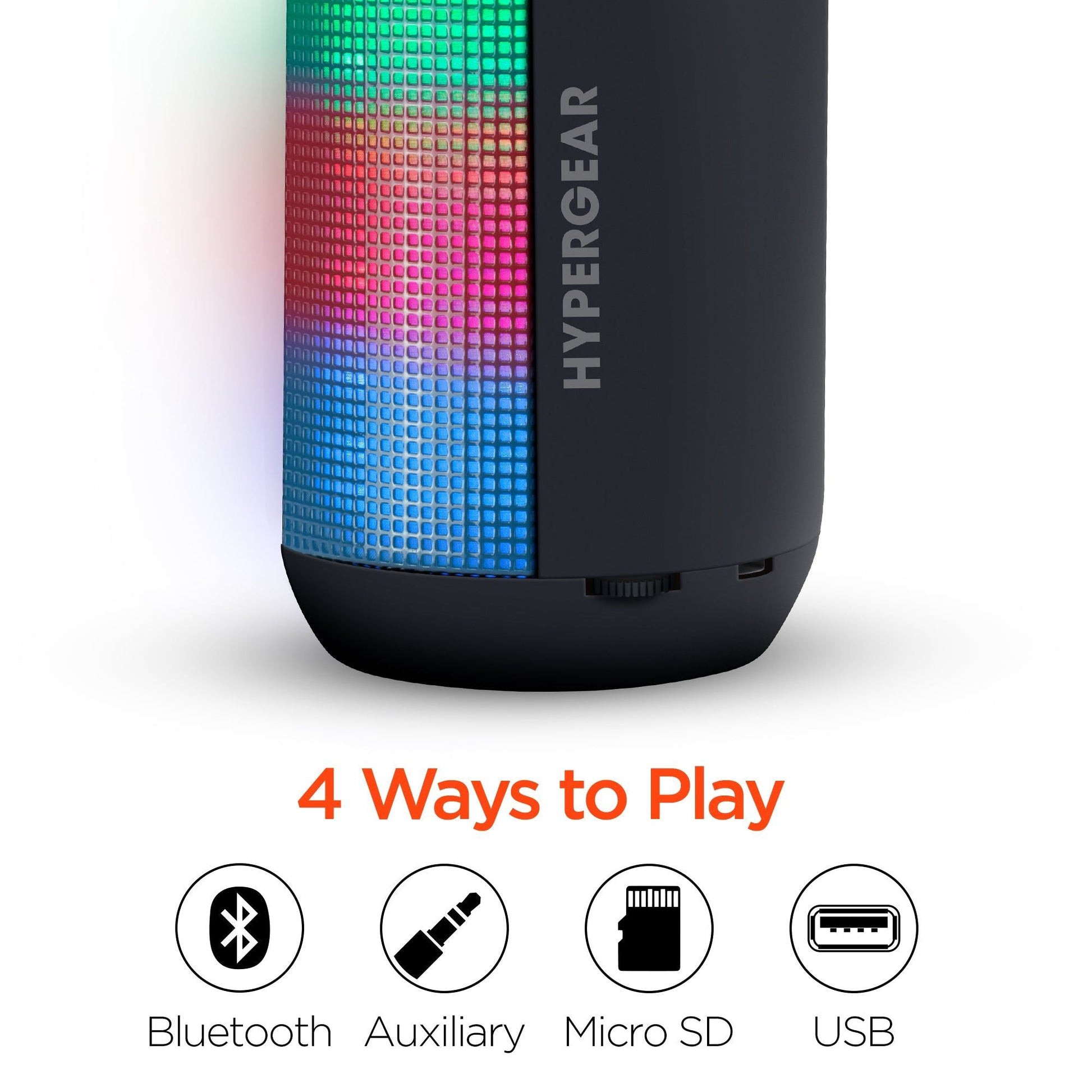 HyperGear Rave Mini Wireless LED Speaker New Era Fashion LLc