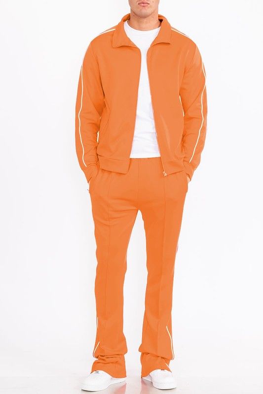 Men's Athletic Side Pipe Track Jacket for Performance and Style New Era Fashion LLc