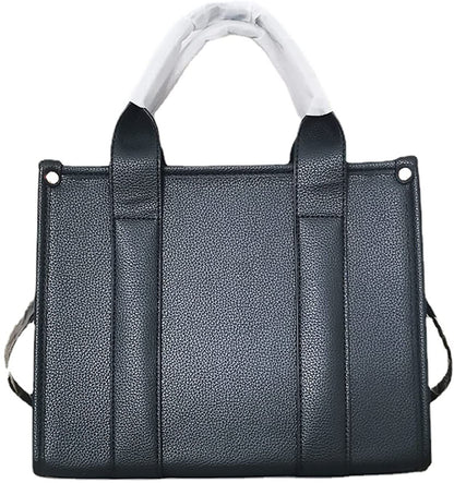 Roecytu PU Tote Bag for Women Simple Large-capacity Tote Bag Crossbody Tote Bag Messenger bag Handbag Zipper Fashion Tote Bag New Era Fashion LLc