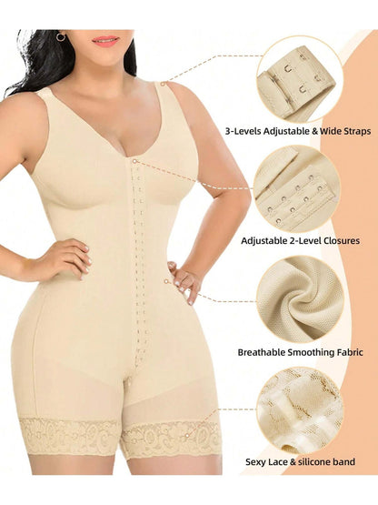 Fasjrixa Fajas Colombianas Shapewear for Women Tummy Control Post Surgery Full Body Shaper Butt Lifter with Zipper Crotch,corset tops for women,fajas colombianas moldeadoras New Era Fashion LLc