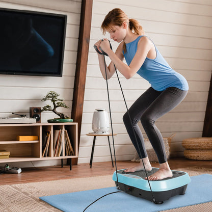 Vibration Exercise Machine With Resistant Bands Remote Control Whole Body Vibration Platform Workout Equipment Home Fitness Training Equipment For Weight Loss Fat Burner New Era Fashion LLc