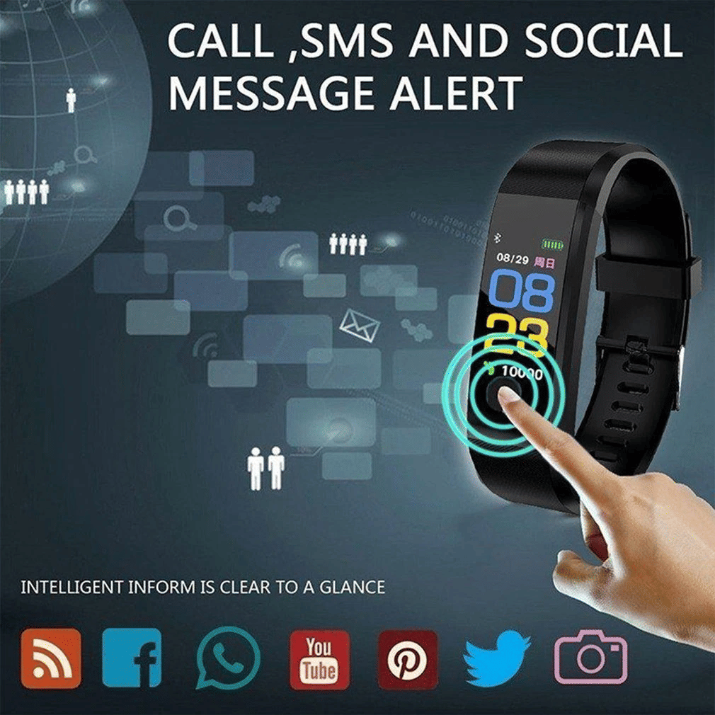 Fitness Smart Watch Activity Tracker Heart Rate For Women Men Oxygen BP Monitor New Era Fashion LLc