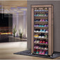 Room-saving 10-Layers 9 Lattices Non-woven Fabric Shoe Rack Black New Era Fashion LLc