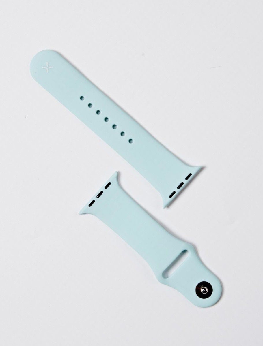 White Silicone Watch Band Made for Apple Watch - Large (42/44/45/49mm) New Era Fashion LLc