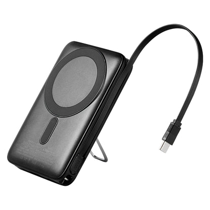 Magnetic Power Bank, 10000 mAh Battery Pack, Wireless MagSafe-Compatible Portable Charger, with Smart LED Display, Foldable Stand, Fast Charging for iPhone16/15/14/13/12 Series, Samsung, Huawei New Era Fashion LLc