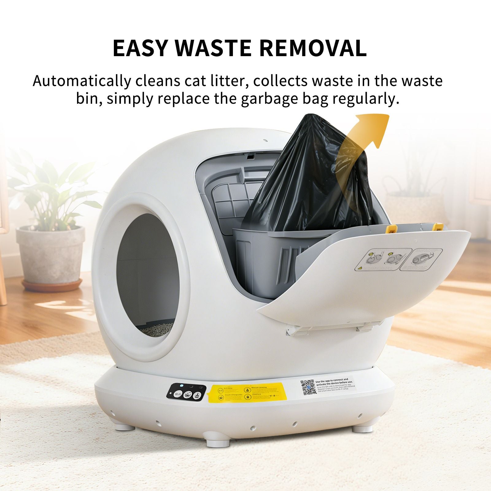 Self-Cleaning Cat Litter Box | Fully Enclosed Automatic, App Control, Extra Large Space | Smart Pet Toilet Tray New Era Fashion LLc