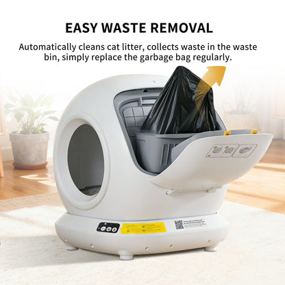 Self-Cleaning Cat Litter Box | Fully Enclosed Automatic, App Control, Extra Large Space | Smart Pet Toilet Tray New Era Fashion LLc