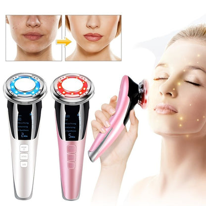 EMS Micro Current Beauty Instrument Hot And Cold Photon Rejuvenation Facial Beauty Device Anti-Aging Whitening Skin Care New Era Fashion LLc