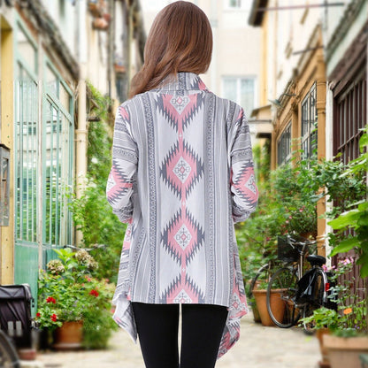 Women Open Front Cardigan Long Sleeve Shawl Neck Breathable Cardigan Well Collection New Era Fashion LLc