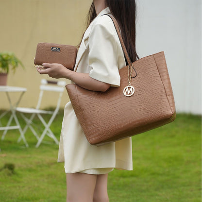 MKF Collection Sadie Oversize Tote Bag & Wallet Set by Mia K New Era Fashion LLc