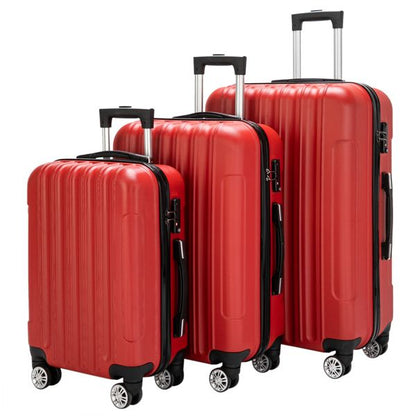 3-in-1 Multifunctional Large Capacity Traveling Storage Suitcase Luggage Set Red New Era Fashion LLc