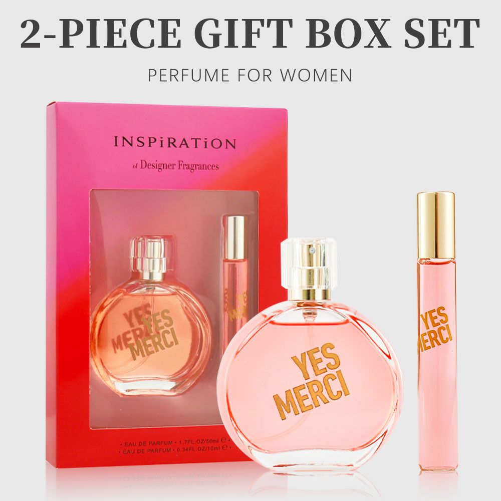 2-Piece Set, Women's Eau De Parfuma Gift Box, Long Lasting Fragrance, Notes Of Watermelon, Pear, Tea, Acai Berry Flavor, For Holiday Gifts, Dating, Daily Life, 1.7 Fl Oz Perfume, 0.34 Fl Oz Perfume New Era Fashion LLc