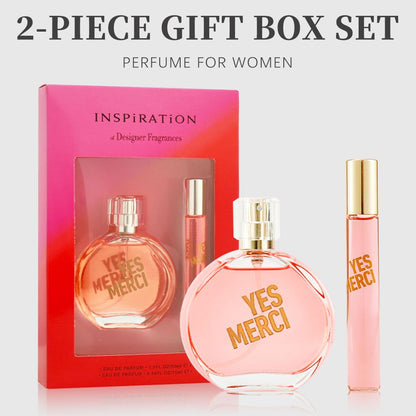 2-Piece Set, Women's Eau De Parfuma Gift Box, Long Lasting Fragrance, Notes Of Watermelon, Pear, Tea, Acai Berry Flavor, For Holiday Gifts, Dating, Daily Life, 1.7 Fl Oz Perfume, 0.34 Fl Oz Perfume New Era Fashion LLc