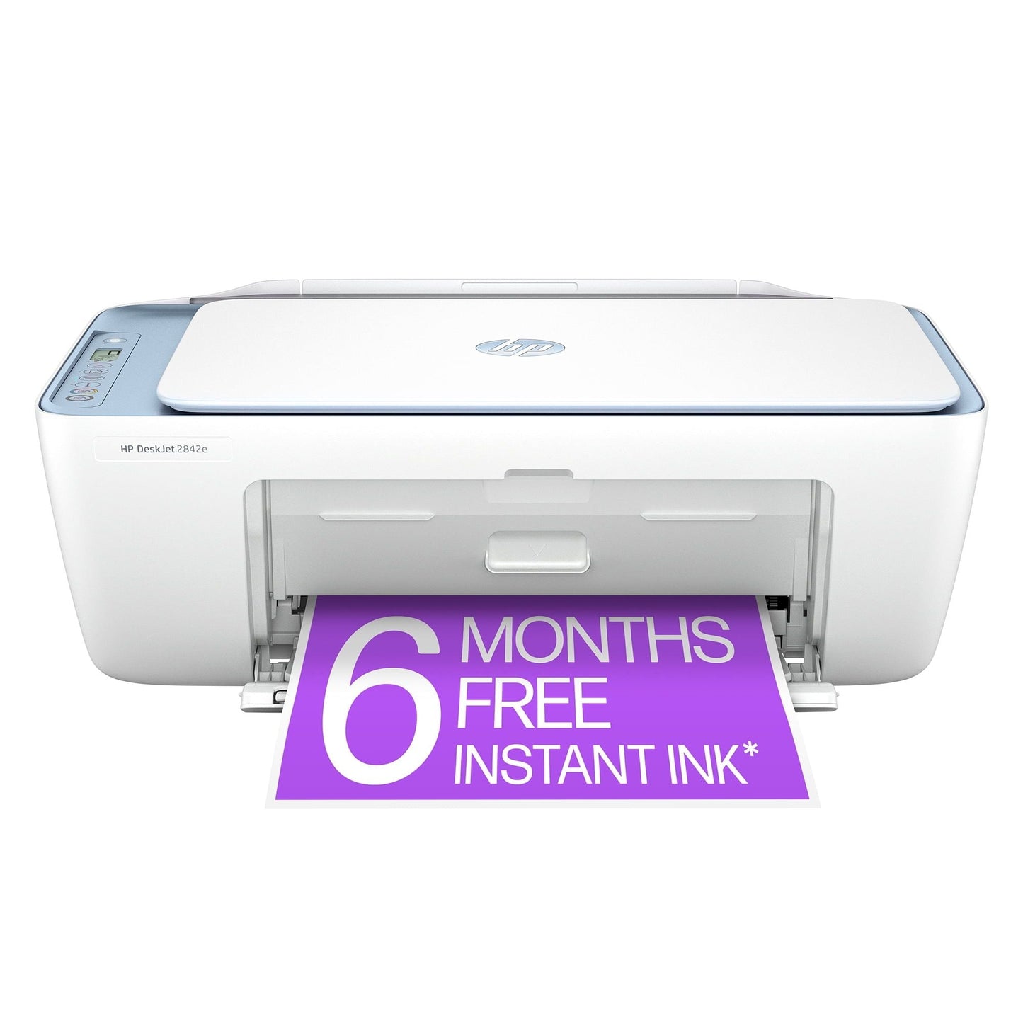 DeskJet 2842e Wireless All-in-One Color Inkjet Printer (Blue), Scanner, Copier, 6 Months Instant Ink New Era Fashion LLc