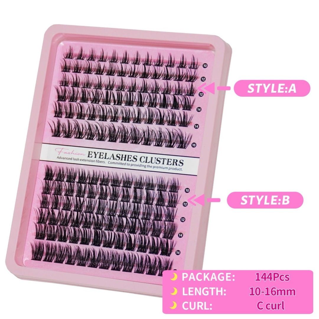 Premium Segmented Self-Grafting False Eyelash Extension Kit - Includes Glue & Tweezers for Stunning Natural Looks. New Era Fashion LLc