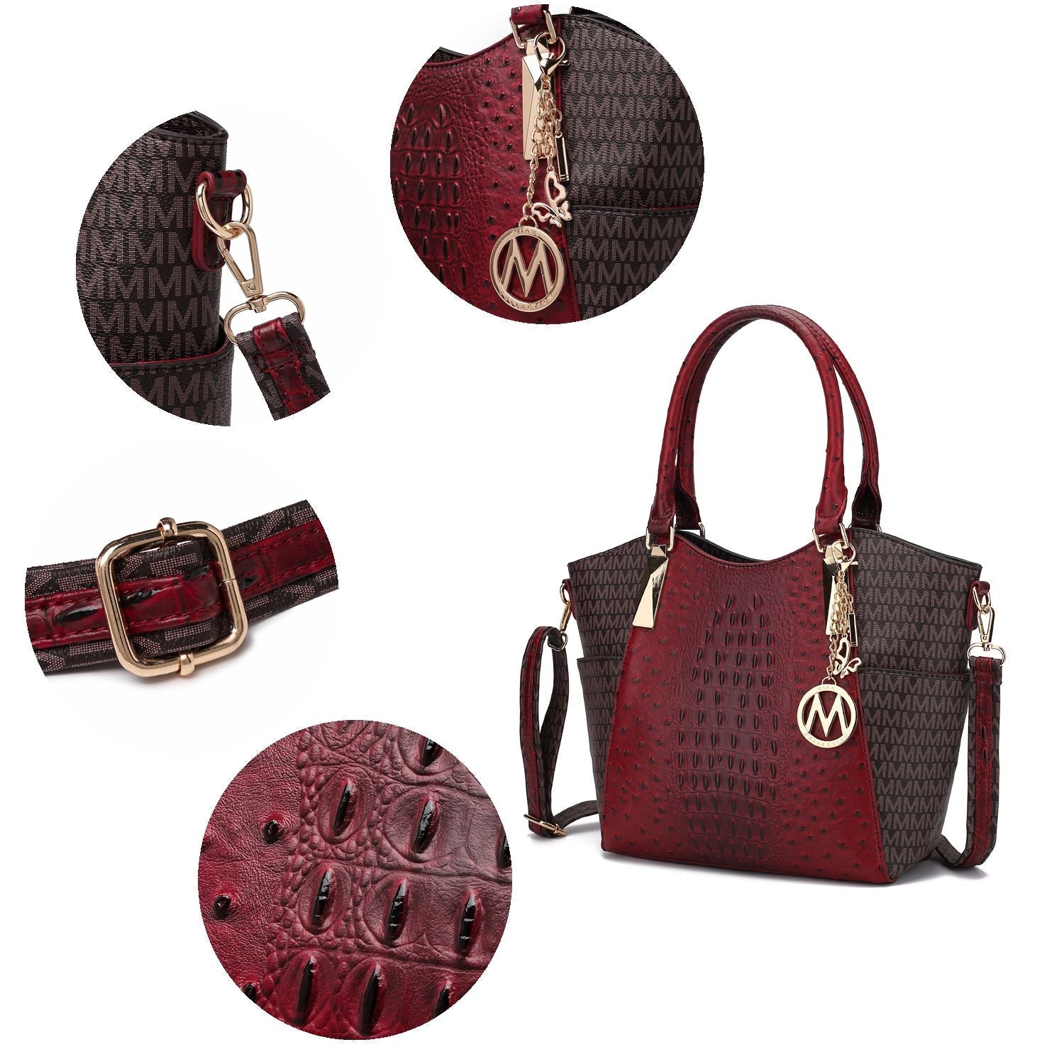 MKF Collection Kristal M Signature Tote Bag by Mia k New Era Fashion LLc