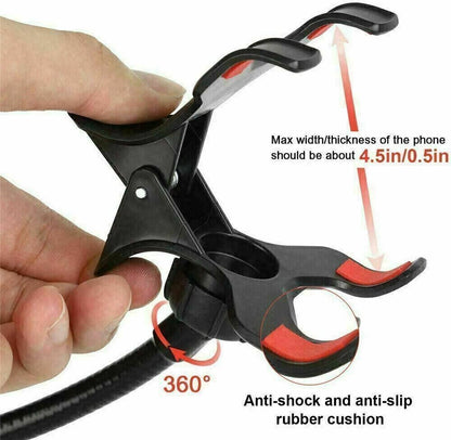 Universal Lazy Mobile Phone Gooseneck Stand Holder Flexible Bed Desk Table Clip New Era Fashion LLc