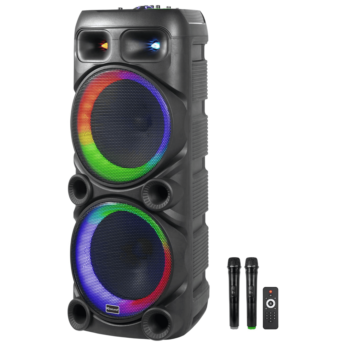 IQ Sound 2x12-Inch Portable Bluetooth Party Speaker New Era Fashion LLc