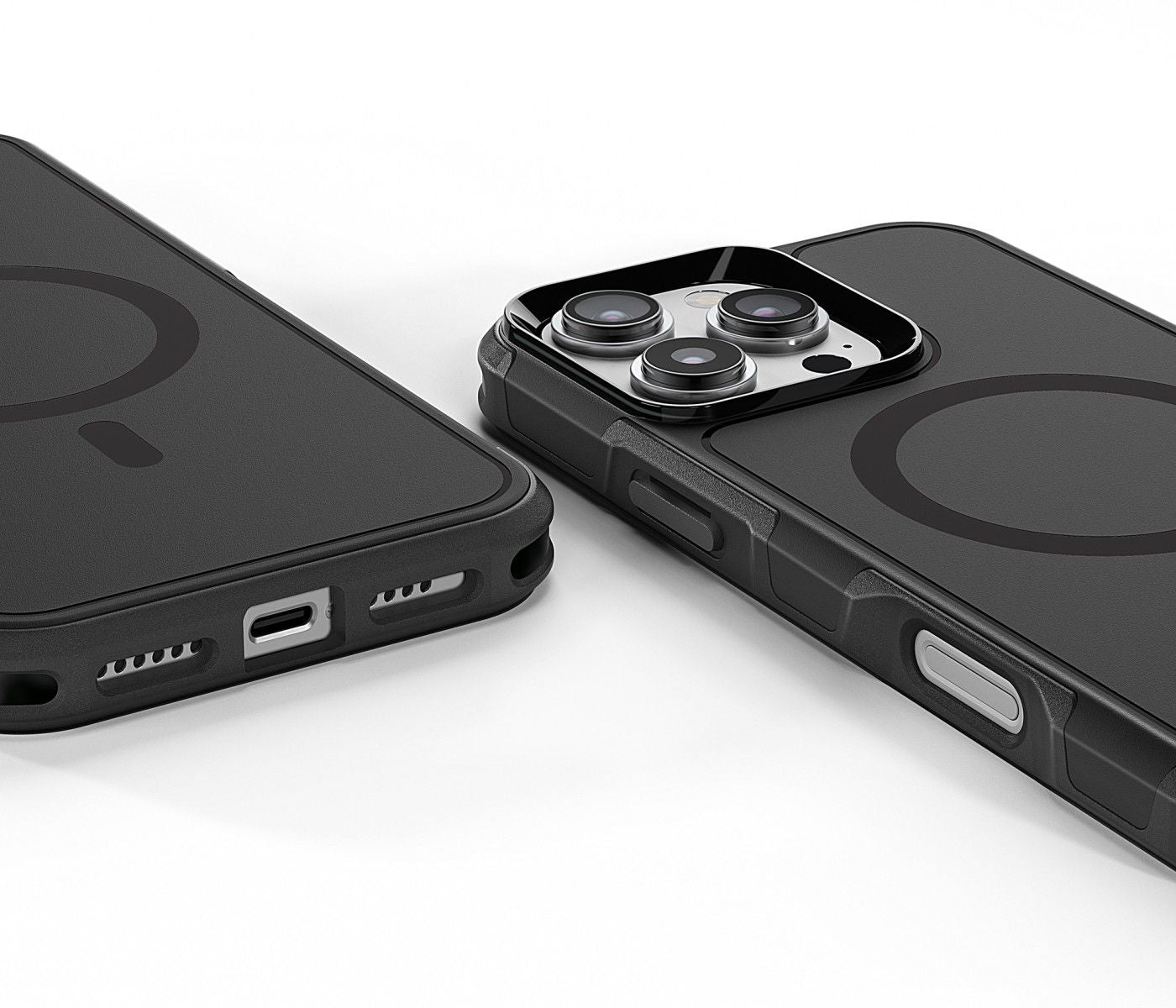 Dual Layer MagSafe Compatible Rugged Armor Protective Black Case made for iPhone 16 Pro New Era Fashion LLc