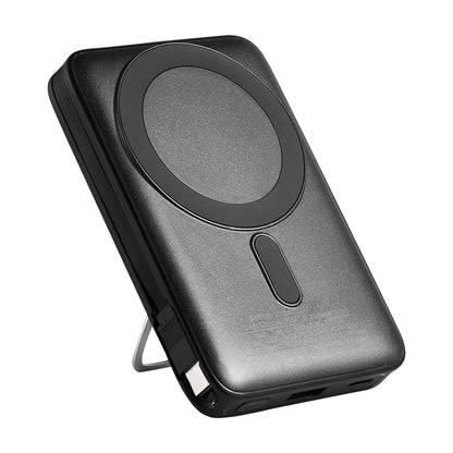 Magnetic Power Bank, 10000 mAh Battery Pack, Wireless MagSafe-Compatible Portable Charger, with Smart LED Display, Foldable Stand, Fast Charging for iPhone16/15/14/13/12 Series, Samsung, Huawei New Era Fashion LLc
