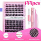 Premium Segmented Self-Grafting False Eyelash Extension Kit - Includes Glue & Tweezers for Stunning Natural Looks. New Era Fashion LLc