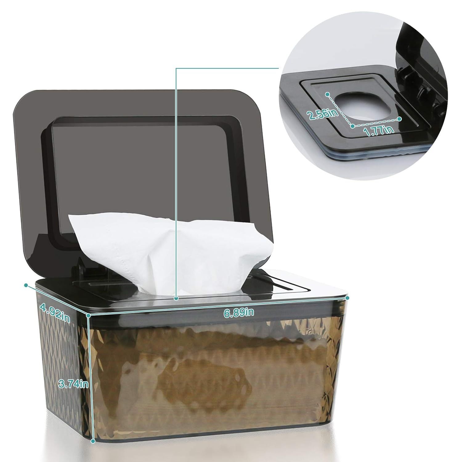 Wipes Dispenser, One-Handed Operation Wipe Holder for Baby & Adult, Seal-Designed Wipes Container for Bathroom Keep Diaper Wipes Fresh New Era Fashion LLc